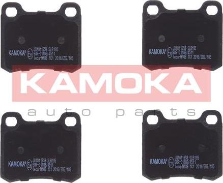 Kamoka JQ1011958 - Тормозные колодки, дисковые, комплект autodnr.net