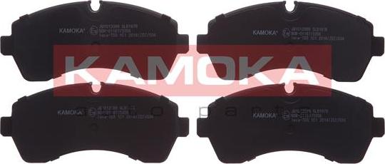 Kamoka JQ1012089 - Тормозные колодки, дисковые, комплект avtokuzovplus.com.ua