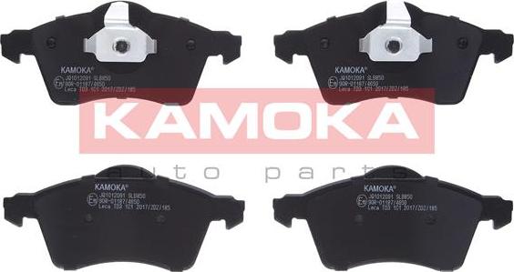 Kamoka JQ1012091 - Тормозные колодки, дисковые, комплект avtokuzovplus.com.ua