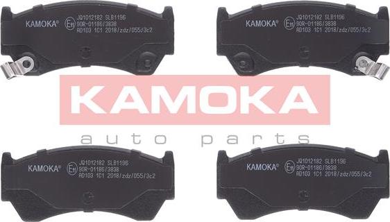 Kamoka JQ1012182 - Тормозные колодки, дисковые, комплект avtokuzovplus.com.ua