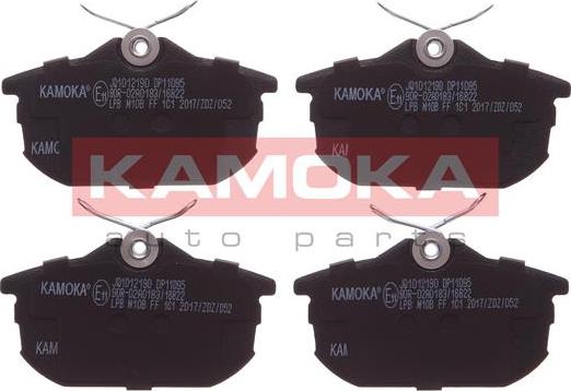 Kamoka JQ1012190 - Тормозные колодки, дисковые, комплект avtokuzovplus.com.ua