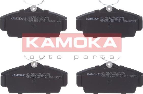 Kamoka JQ1012192 - Тормозные колодки, дисковые, комплект avtokuzovplus.com.ua