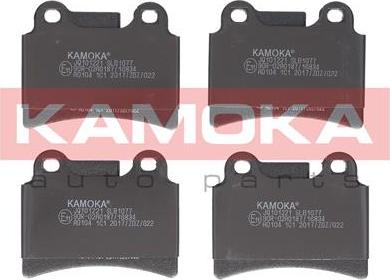 Kamoka JQ101221 - Тормозные колодки, дисковые, комплект avtokuzovplus.com.ua