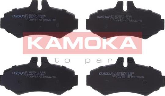 Kamoka JQ1012612 - Тормозные колодки, дисковые, комплект avtokuzovplus.com.ua