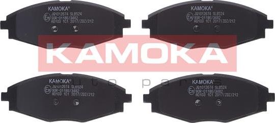 Kamoka JQ1012674 - Тормозные колодки, дисковые, комплект autodnr.net