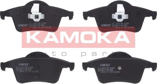 Kamoka JQ1012766 - Тормозные колодки, дисковые, комплект avtokuzovplus.com.ua