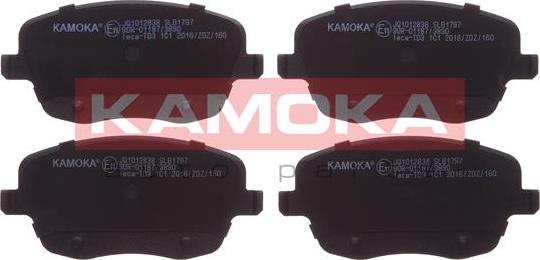 Kamoka JQ1012838 - Тормозные колодки, дисковые, комплект avtokuzovplus.com.ua