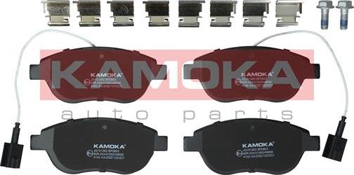 Kamoka JQ101283 - Тормозные колодки, дисковые, комплект avtokuzovplus.com.ua