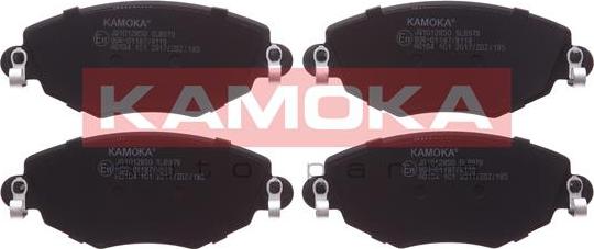 Kamoka JQ1012850 - Тормозные колодки, дисковые, комплект avtokuzovplus.com.ua