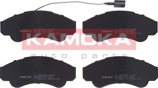 Kamoka JQ1012958 - Тормозные колодки, дисковые, комплект avtokuzovplus.com.ua