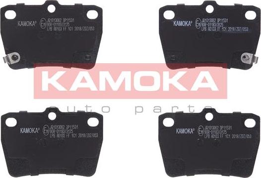 Kamoka JQ1013062 - Тормозные колодки, дисковые, комплект avtokuzovplus.com.ua
