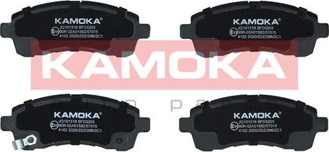 Kamoka JQ101318 - Тормозные колодки, дисковые, комплект autodnr.net