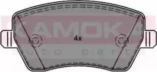 Kamoka JQ1013234 - Гальмівні колодки, дискові гальма autocars.com.ua