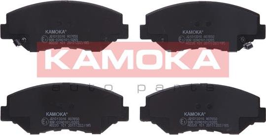 Kamoka JQ1013316 - Тормозные колодки, дисковые, комплект avtokuzovplus.com.ua