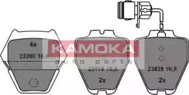 Kamoka JQ1013420 - Тормозные колодки, дисковые, комплект avtokuzovplus.com.ua