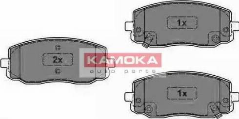 Kamoka JQ1013772 - Гальмівні колодки, дискові гальма autocars.com.ua