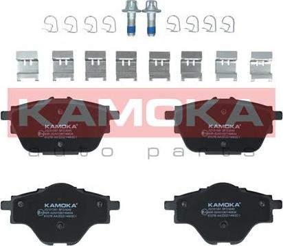 Kamoka JQ101391 - Гальмівні колодки, дискові гальма autocars.com.ua