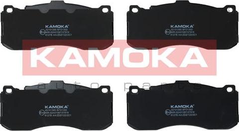 Kamoka JQ101395 - Тормозные колодки, дисковые, комплект avtokuzovplus.com.ua