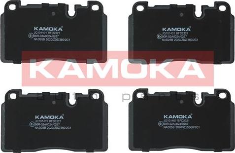 Kamoka JQ101401 - Тормозные колодки, дисковые, комплект autodnr.net