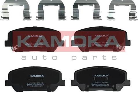 Kamoka JQ101417 - Гальмівні колодки, дискові гальма autocars.com.ua