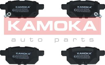 Kamoka JQ101428 - Тормозные колодки, дисковые, комплект autodnr.net