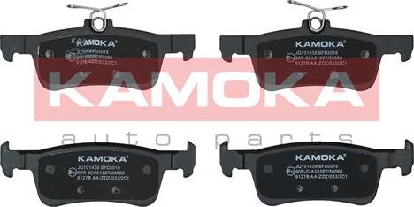 Kamoka JQ101439 - Тормозные колодки, дисковые, комплект avtokuzovplus.com.ua