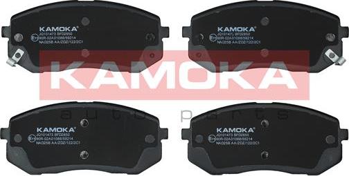 Kamoka JQ101473 - Тормозные колодки, дисковые, комплект avtokuzovplus.com.ua