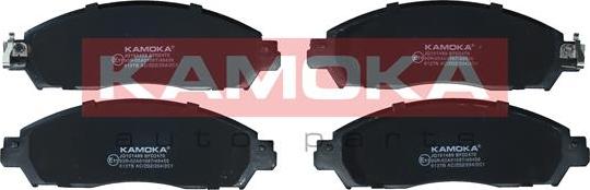 Kamoka JQ101489 - Тормозные колодки, дисковые, комплект autodnr.net