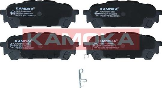 Kamoka JQ101510 - Тормозные колодки, дисковые, комплект autodnr.net