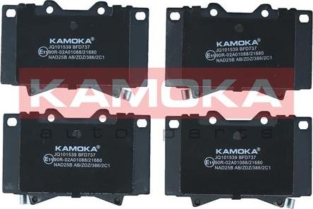 Kamoka JQ101539 - Тормозные колодки, дисковые, комплект autodnr.net