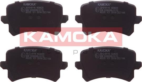 Kamoka JQ1018116 - Гальмівні колодки, дискові гальма autocars.com.ua