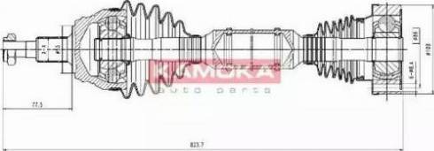 Kamoka VW1138927 - Приводний вал autocars.com.ua