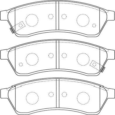 Kavo Parts BP-1015 - Гальмівні колодки, дискові гальма autocars.com.ua