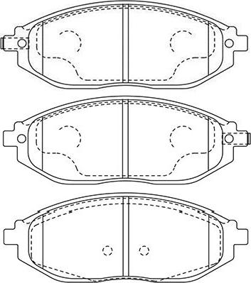 Kavo Parts BP-1016 - Тормозные колодки, дисковые, комплект avtokuzovplus.com.ua