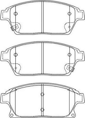 Kavo Parts BP-1020 - Тормозные колодки, дисковые, комплект avtokuzovplus.com.ua