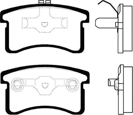 Triscan P0589300 - Гальмівні колодки, дискові гальма autocars.com.ua