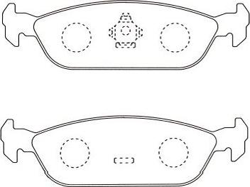 Kavo Parts BP-1511 - Тормозные колодки, дисковые, комплект avtokuzovplus.com.ua