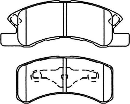 Kavo Parts BP-1514 - Гальмівні колодки, дискові гальма autocars.com.ua