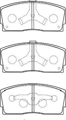 Kavo Parts BP-1517 - Тормозные колодки, дисковые, комплект avtokuzovplus.com.ua