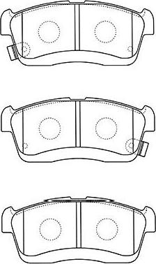 Kavo Parts BP-1518 - Гальмівні колодки, дискові гальма autocars.com.ua