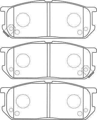 Kavo Parts BP-1520 - Гальмівні колодки, дискові гальма autocars.com.ua