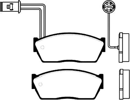 Kavo Parts BP-2006 - Тормозные колодки, дисковые, комплект autodnr.net