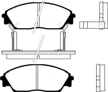 Japanparts J PA-423AF - Гальмівні колодки, дискові гальма autocars.com.ua