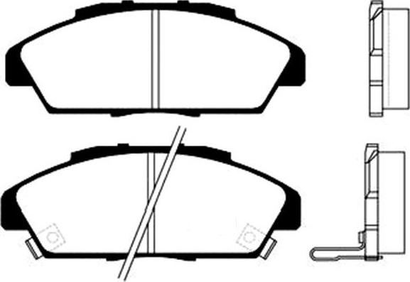 Akebono A -308WK - Гальмівні колодки, дискові гальма autocars.com.ua