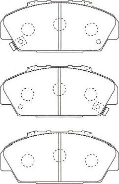 Kavo Parts BP-2018 - Гальмівні колодки, дискові гальма autocars.com.ua