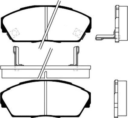 Kavo Parts BP-2021 - Тормозные колодки, дисковые, комплект avtokuzovplus.com.ua