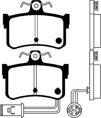 Kavo Parts BP-2027 - Гальмівні колодки, дискові гальма autocars.com.ua