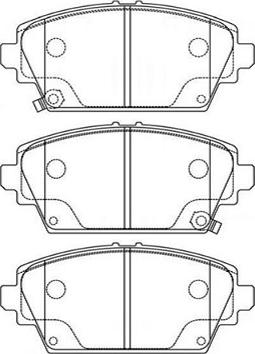 Kavo Parts BP-2036 - Гальмівні колодки, дискові гальма autocars.com.ua