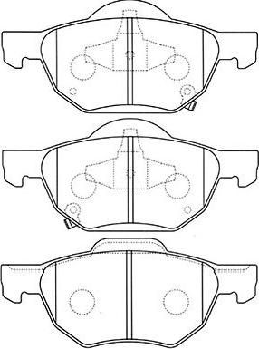 Kavo Parts BP-2045 - Тормозные колодки, дисковые, комплект autodnr.net