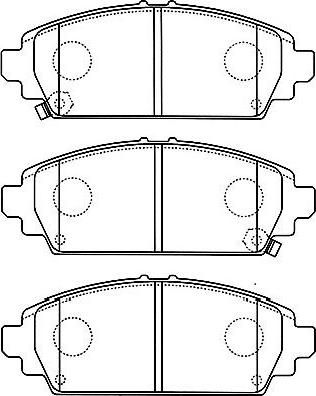 Kavo Parts BP-2046 - Гальмівні колодки, дискові гальма autocars.com.ua